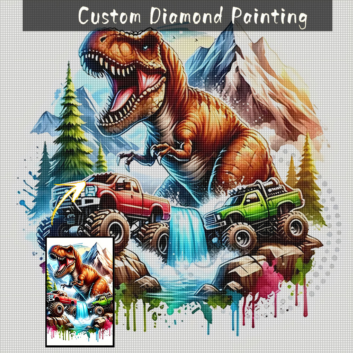 5D Diamond Painting Kit Full Drill - Custom Photo 5D Diamond Painting Kit