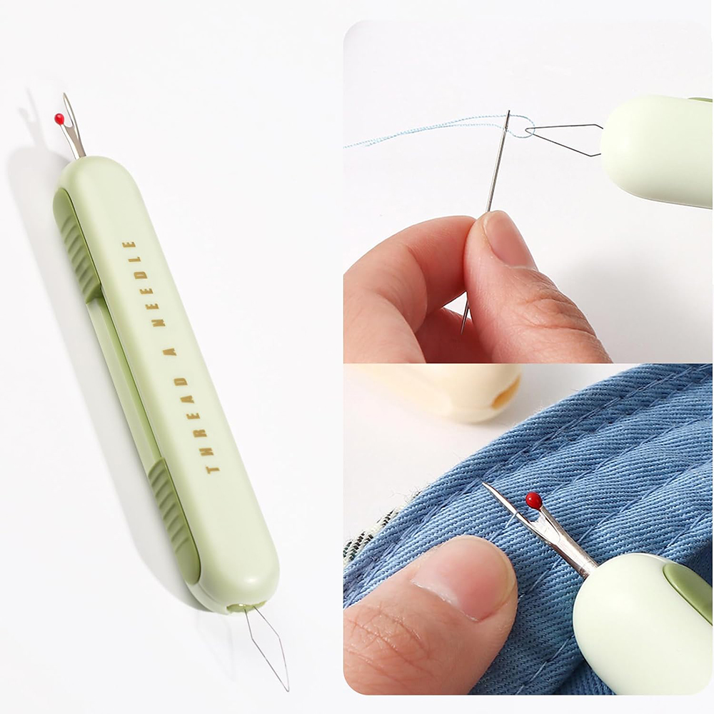 Cotton Embroidery Thread Skeins - 2 in 1 Needle Threader Seam