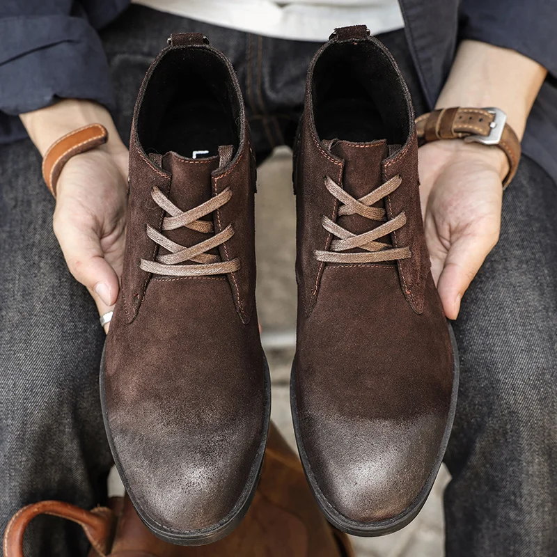 New Cow Suede Ankle Boots Hand - Craft Tools recension och pris