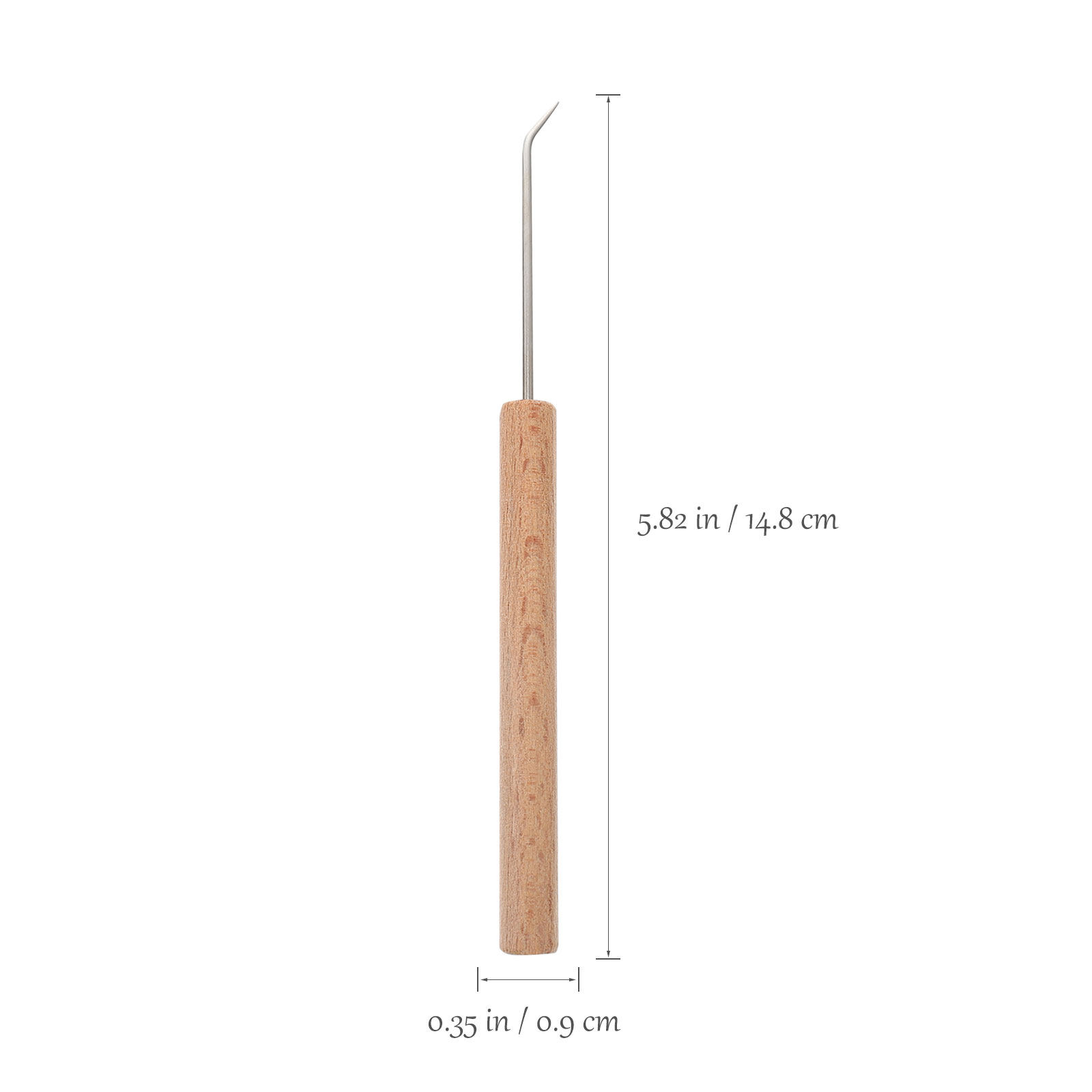 1Pcs Crochet Hooks Wooden Knit - Wooden Crochet Hooks Ergonomic Handle recension och pris