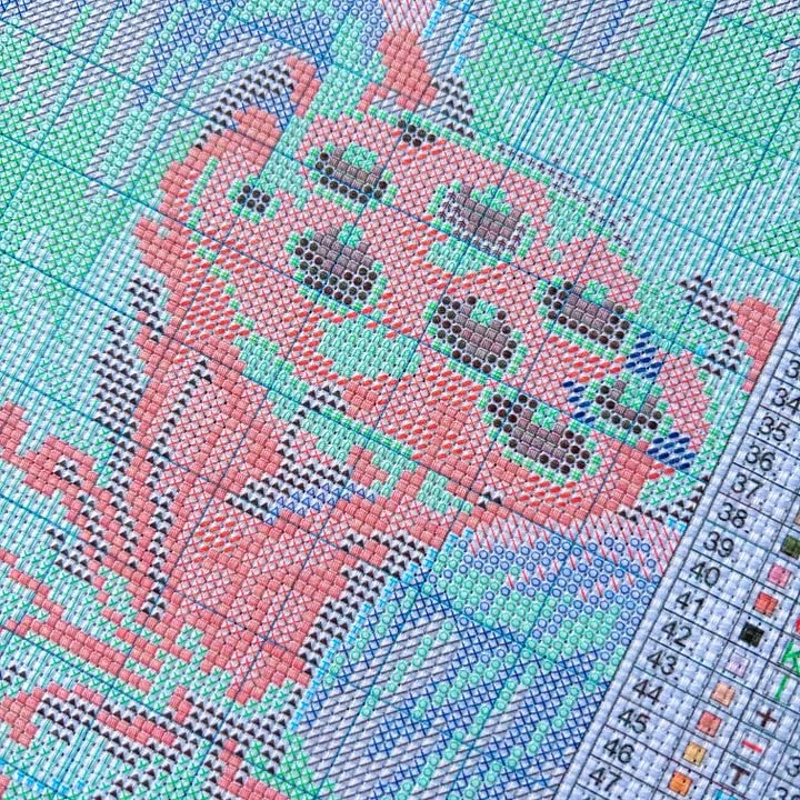 [CC4270 - Happy Year]  DIY Sta - Cross Stitch Stamped Kits Beginners recension och pris