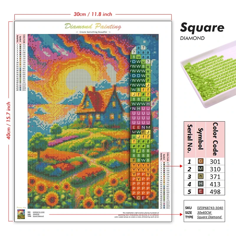 5D DIY Diamond Painting Kit Cr - 5D Diamond Painting Kit Full Drill recension och pris