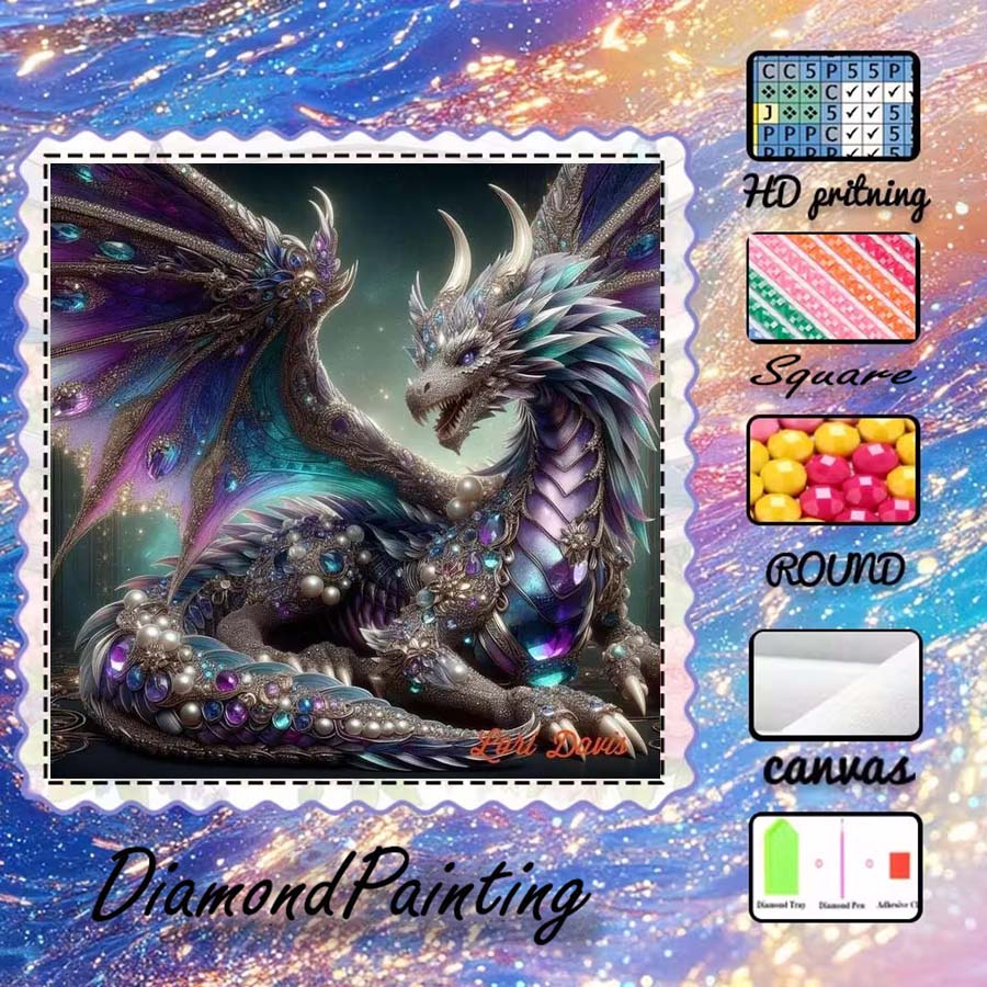 1 piece 5D DIY flocking cloth, - 5D Diamond Painting Kit Full Drill recension och pris