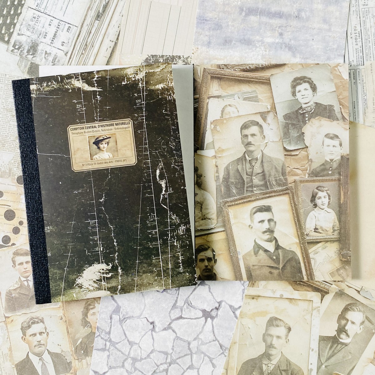 100sheets Vintage Scrapbook Pa - Vintage Junk Journal Scrapbooking Paper recension och pris
