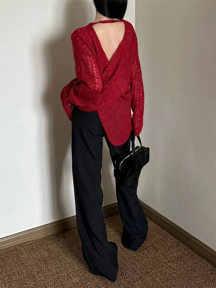 Y2K See-Through Knitted Women' - Embroidery recension och pris
